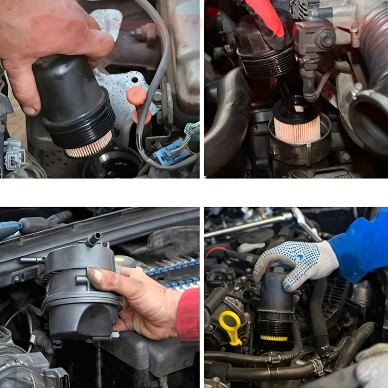 Heavy-Duty Steel Oil Filter Wrench Adjustable 60-80mm 1/2 Inch Drive