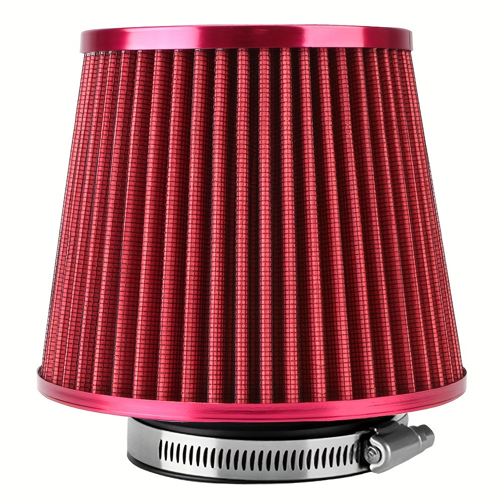 Универсальный автомобильный воздушный фильтр 76мм Высокопроходимый конусный комплект для впуска Производительность