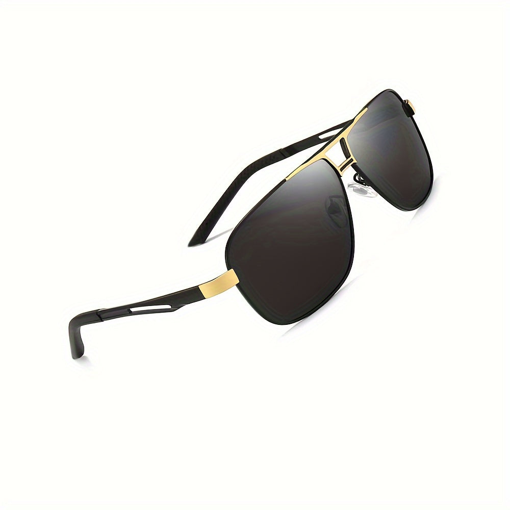 Unisex Metal Frame Polarized Fashion Sunglasses for Outdoor Sports and Travel