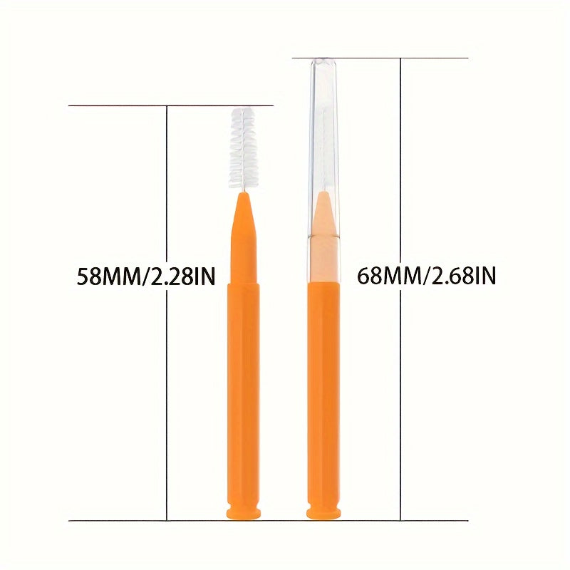80 dona interdental cho'tkalar tishlarni tozalash uchun mikrotoʻqimalik sochlar bilan tartar olib tashlash