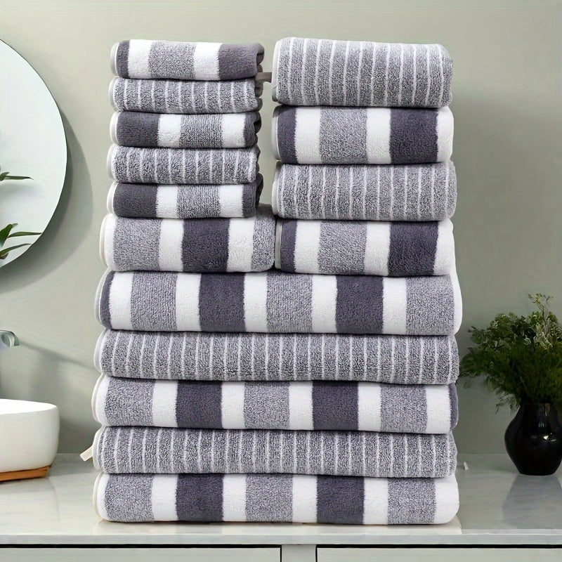 15 ta bo'lakli koral fleece sochiq to'plami, yuz, qo'l va vanna sochiqlari bilan hammom uchun