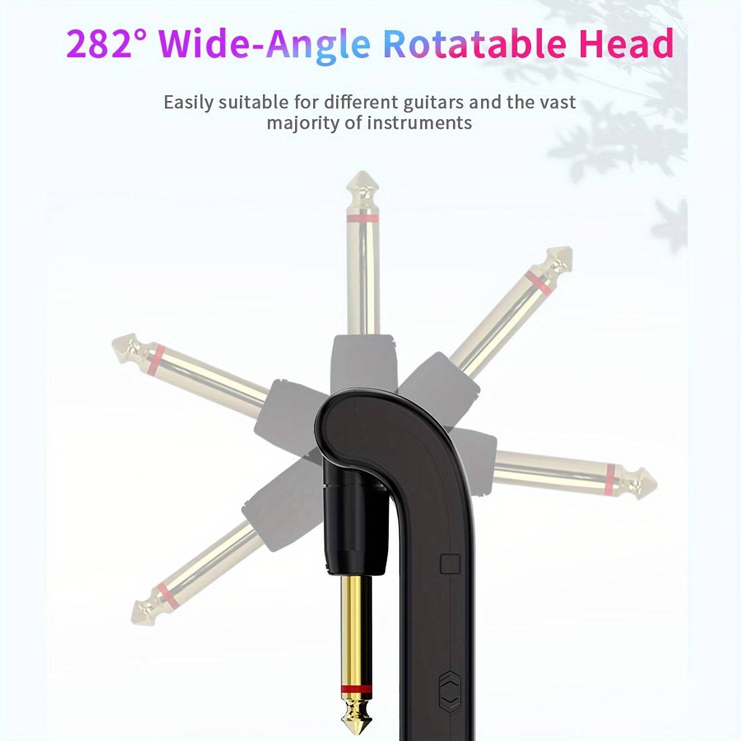 Sistema inalámbrico de transmisor y receptor para guitarra 2.4G Sistema inalámbrico con batería de litio recargable