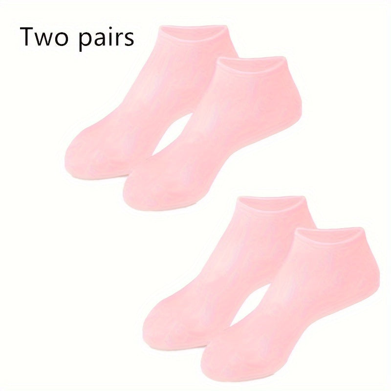 Silicone Gloves and Socks Unscented Moisturizing Hand and Foot Care Set