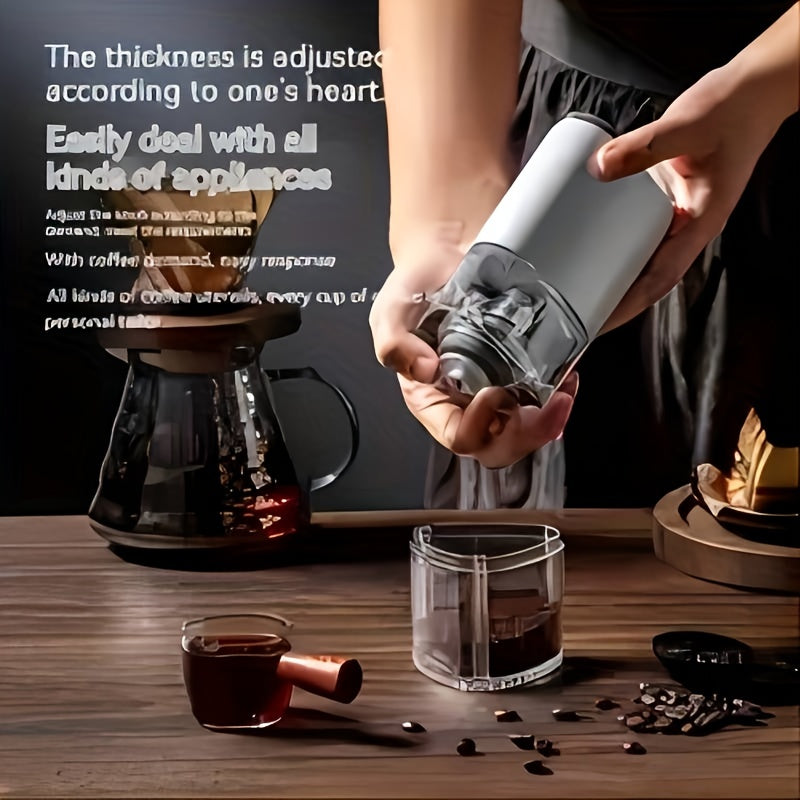 Adjustable Thickness Fully Automatic Portable Coffee Grinder Small Electric Java Mill