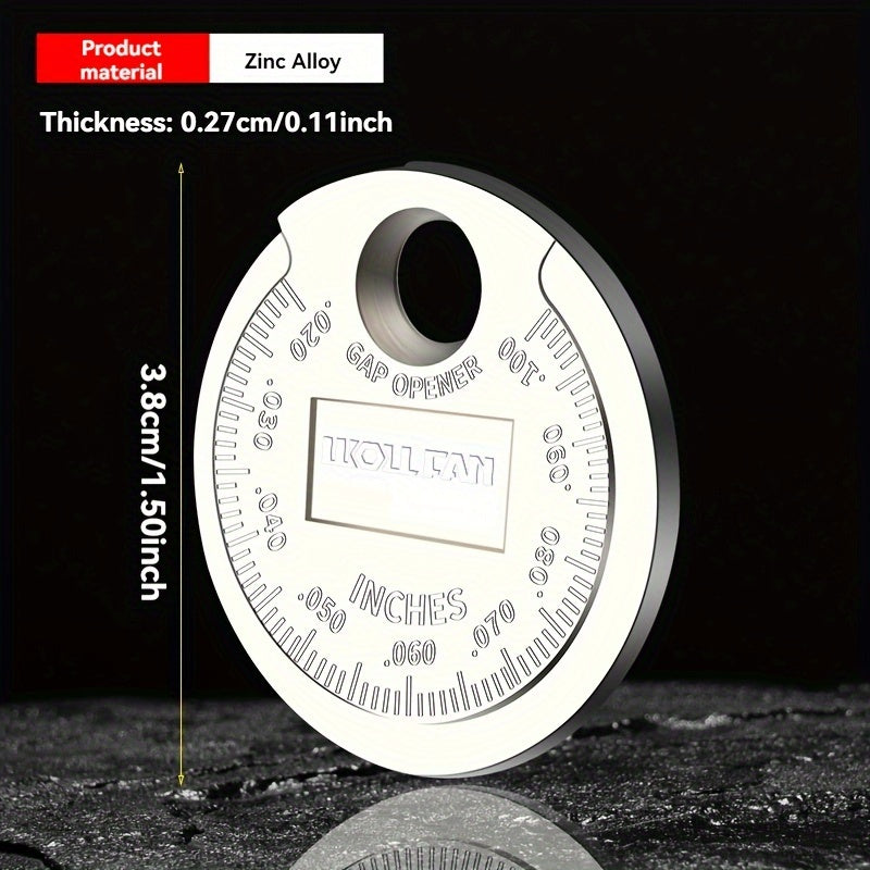 Spark Plug Gap Tool for Cars and Motorcycles, Dual-Sided Measuring, Durable Conductive Material