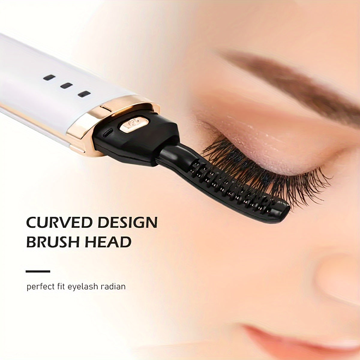 Rechargeable Electric Eyelash Curler for Women with USB Charging and Long-Lasting Curls