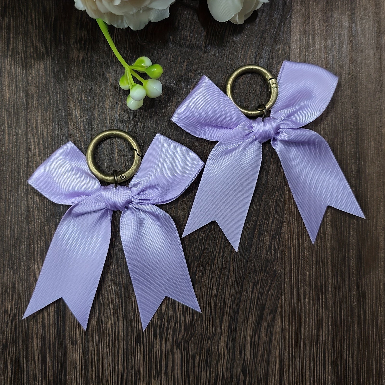 2PCS Satin Bow Boot Charms Zinc Alloy Shoe Decorations for Valentine Mardi Gras