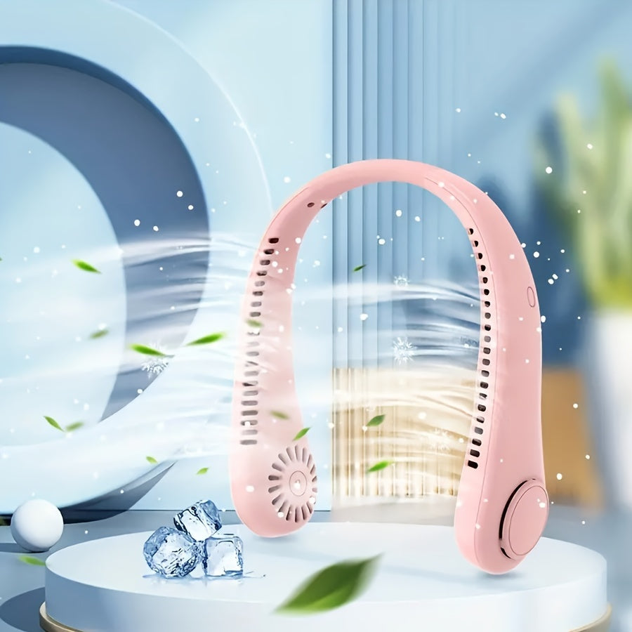 Rechargeable Sports Neck Fan Portable Cooling Device Lightweight for Outdoor Activities