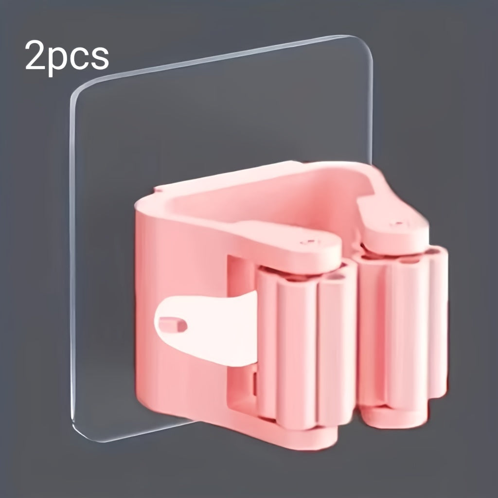 Plastic Wall Mount Organizer with Utility Hooks for Home Storage