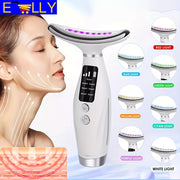 7-Color LED yuz va bo‘yinning massaj qiluvchi, ayollar uchun quvvatlanadigan USB bilan ishlaydigan teri parvarishi asbobi