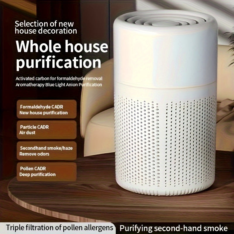 Havo tozalagich Kompakt USB bilan quvvatlanadigan havo filtri yotoqxona ofis uchun stol usti chang va hidni tozalash