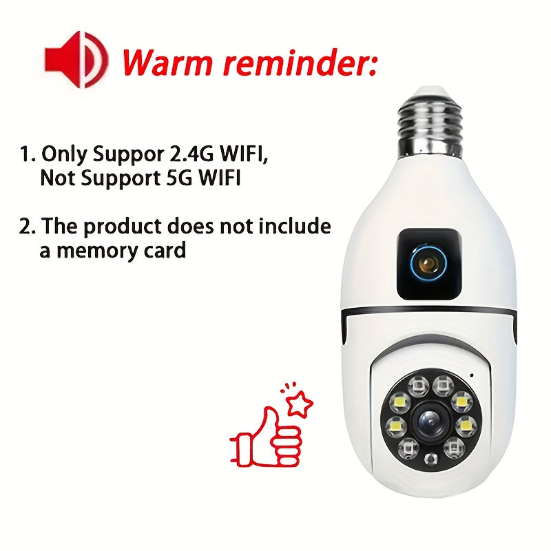 Wireless Security Camera with Dual 1080p HD Cameras Two-Way Audio Motion Detection for Home Office Shop