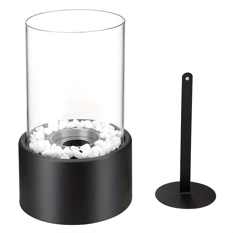 Romantic Round Metal Tabletop Fireplace Indoor Outdoor Non-Electric Heater