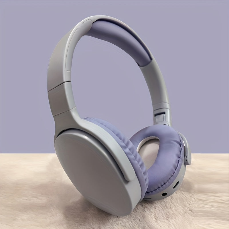 Wireless Earphones with AUX Port Foldable Wireless Headphones with Volume Control