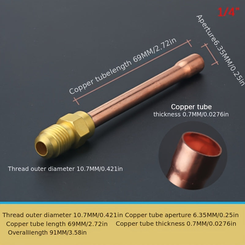 45 Degree SAE Flare Connector Copper Brass Fitting Adapter for HVAC and Home Appliances