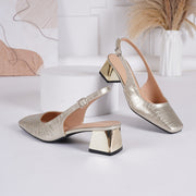 Women's Elegant Square Toe Heels for Four Seasons Fashion