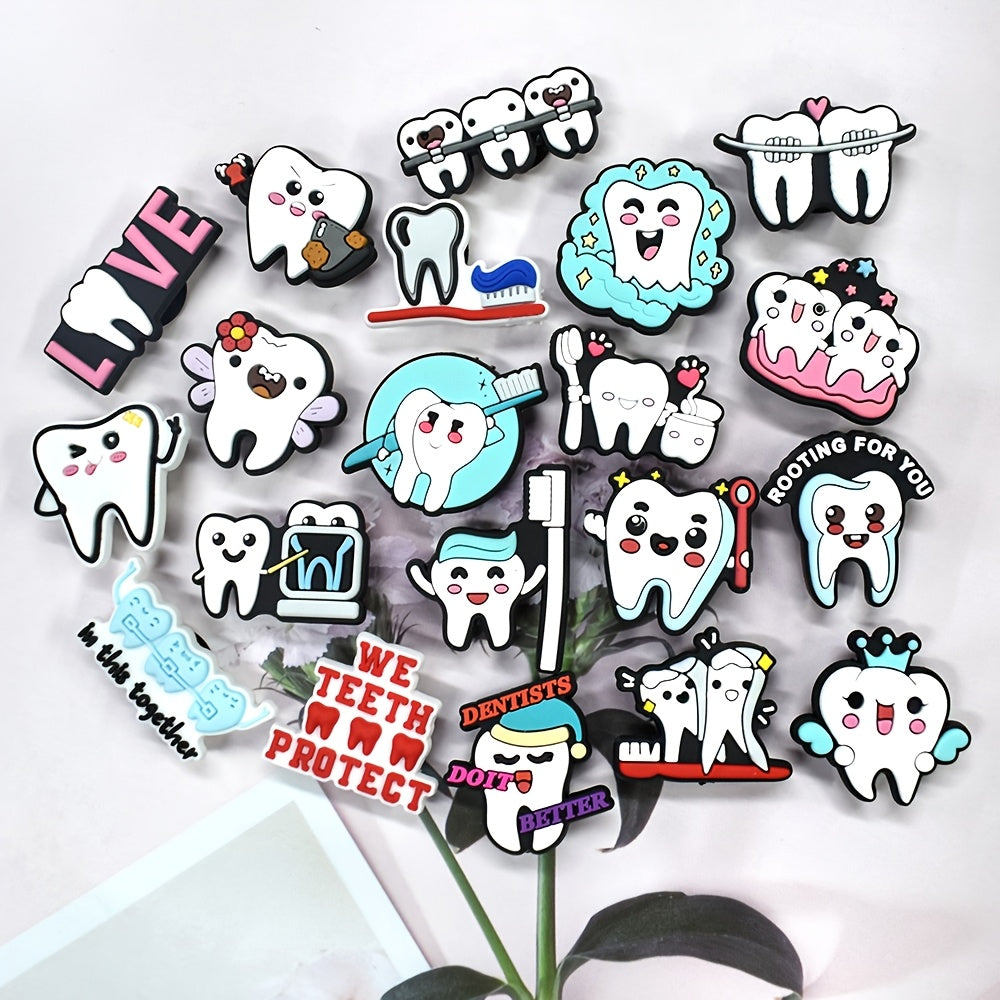 20 шт. мягких пластиковых украшений для обуви, украшения для сандалий и садовой обуви