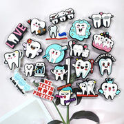 20 dona yumshoq plastmassa tish poyabzal charm'lari poyabzal bezaklari sandal va bog' poyabzali uchun