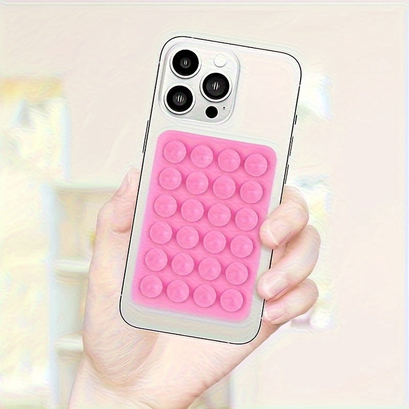 Silicone Phone Holder with Suction Cup for Hands-Free Selfies and Videos in 2 Colors