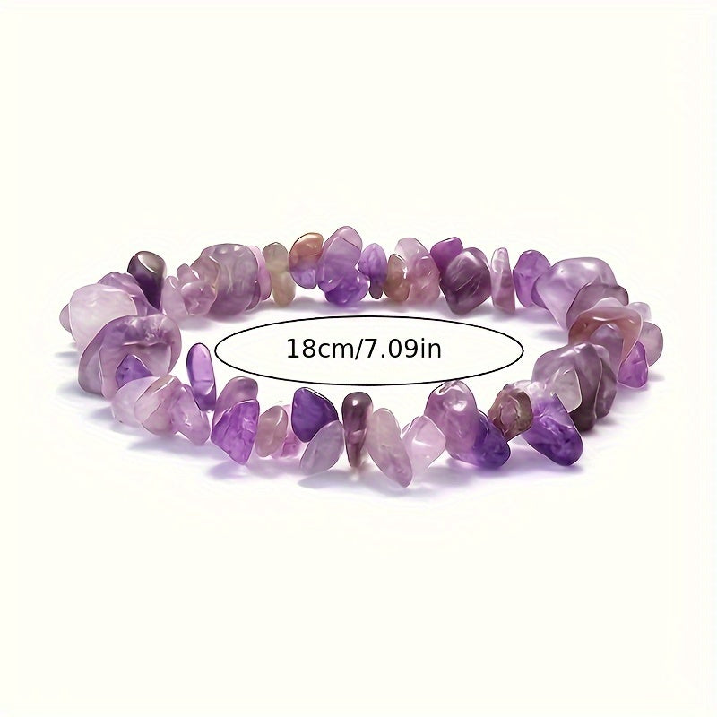 Handcrafted Quartz Crystal Beaded Bracelet Set 12-Piece Chakra Healing Jewelry for Women