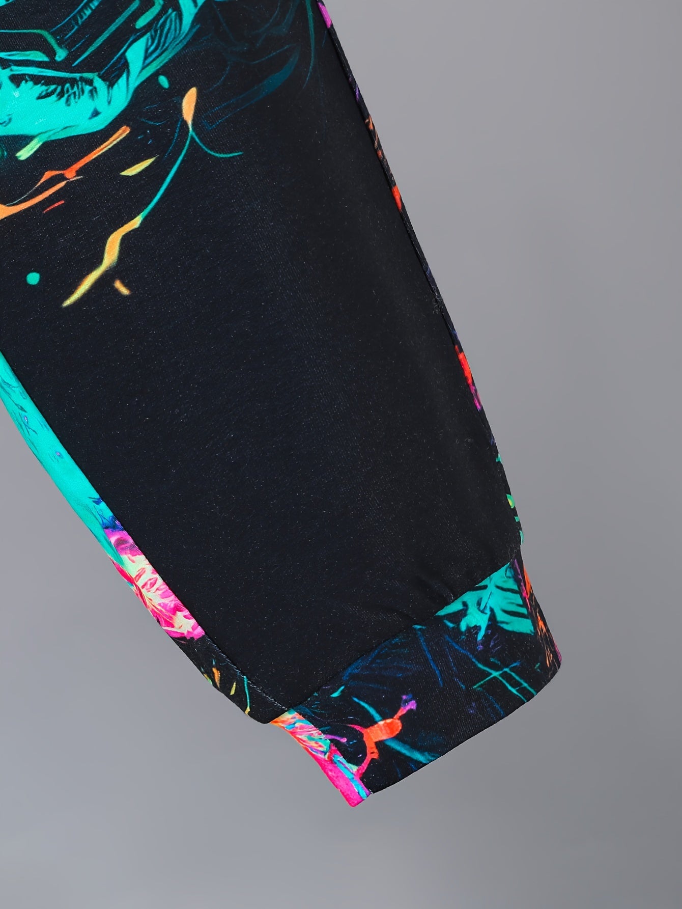 Big Boys Autumn Game Console Print Hoodie and Sweatpants Set Polyester Casual