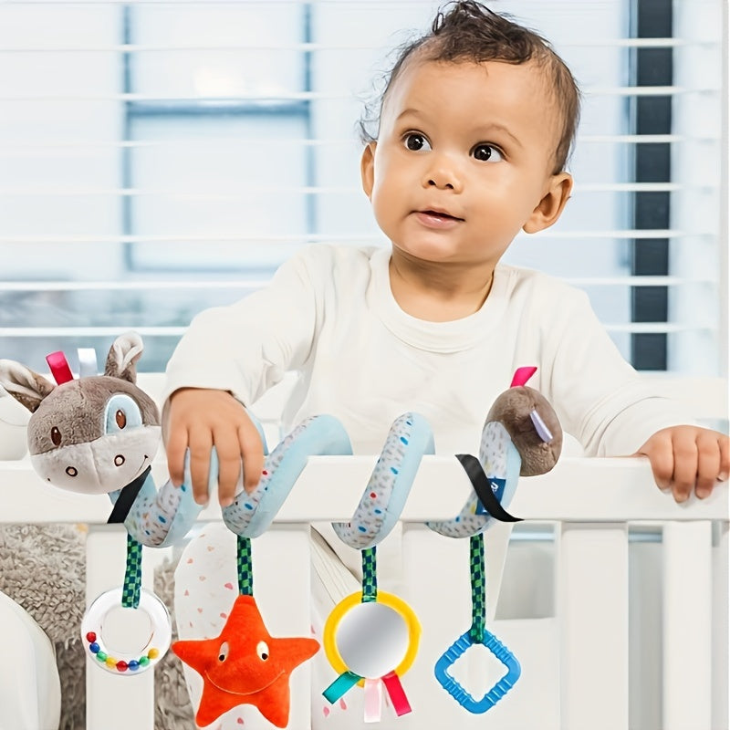 Funda para cama de animales con espejo de campana y colgante para mascotas pequeñas