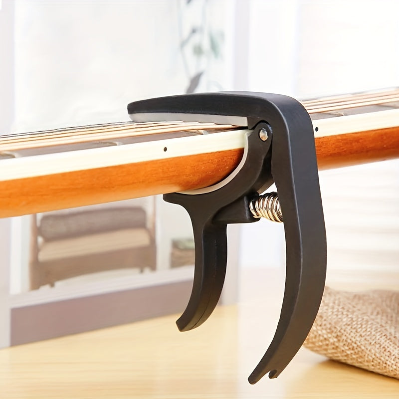 ABS Guitar Capo for Acoustic and Electric Guitars Durable Easy to Clip Black