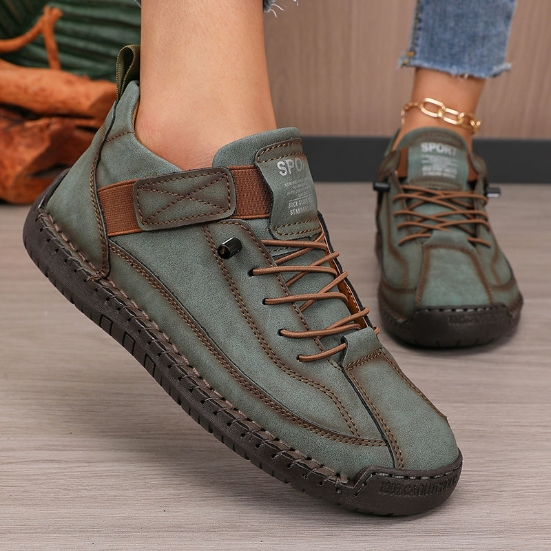 Women's Casual Solid Color Low-Top Sneakers for Hiking Running Walking