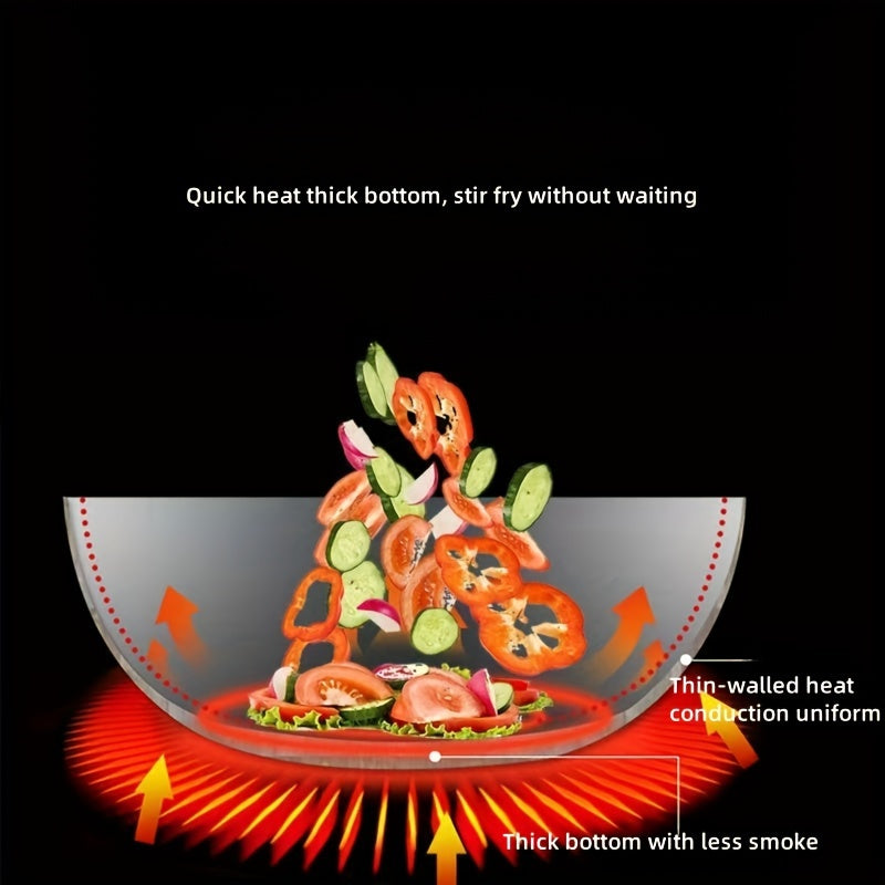 Cast Iron Skillet 32cm Flat Bottom Non-Coated for Gas Induction Cooking Outdoor BBQ Pizza