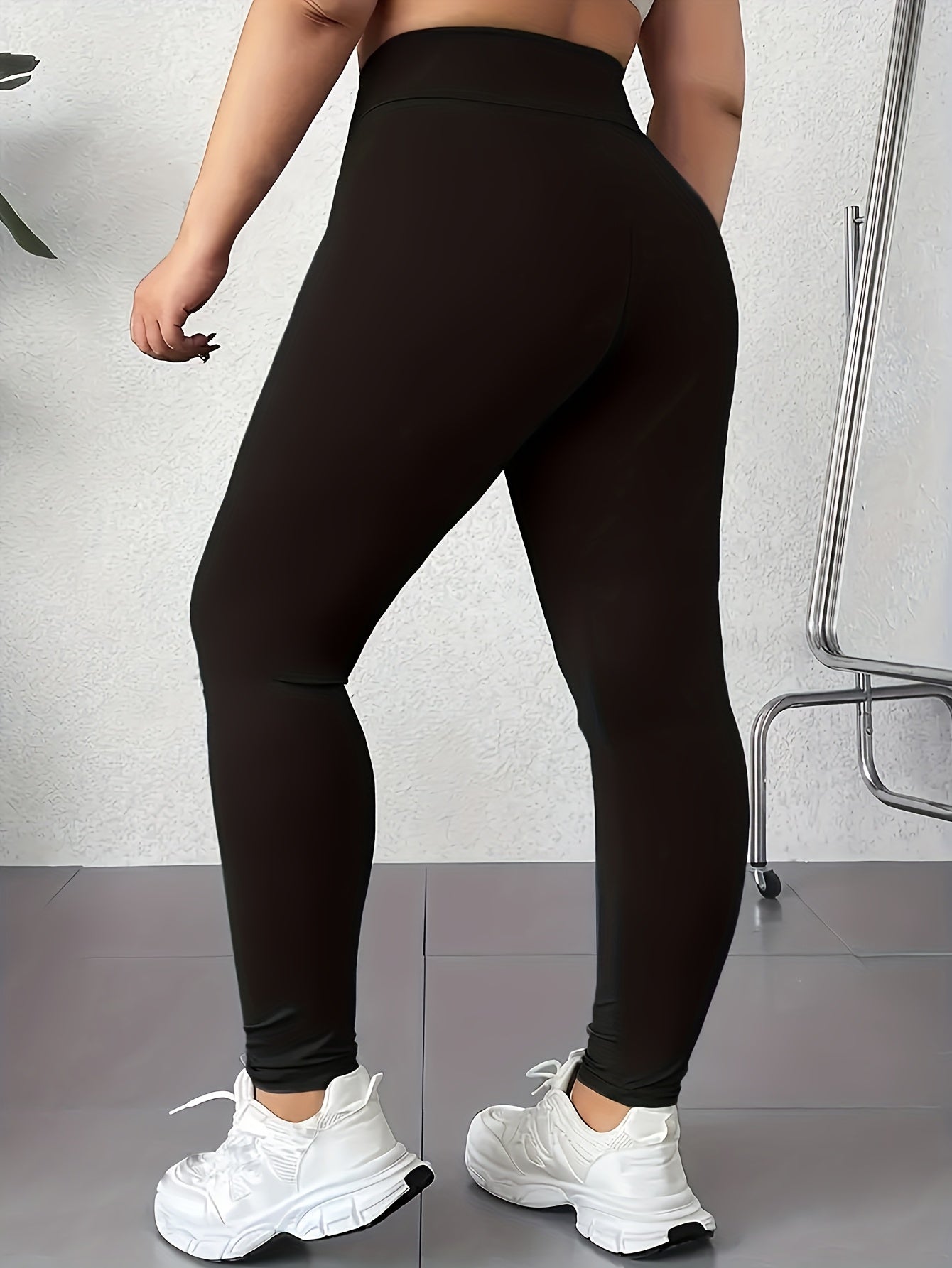 Leggings de talla grande para mujer de cintura alta que levantan los glúteos, color verde oliva, ajuste ajustado