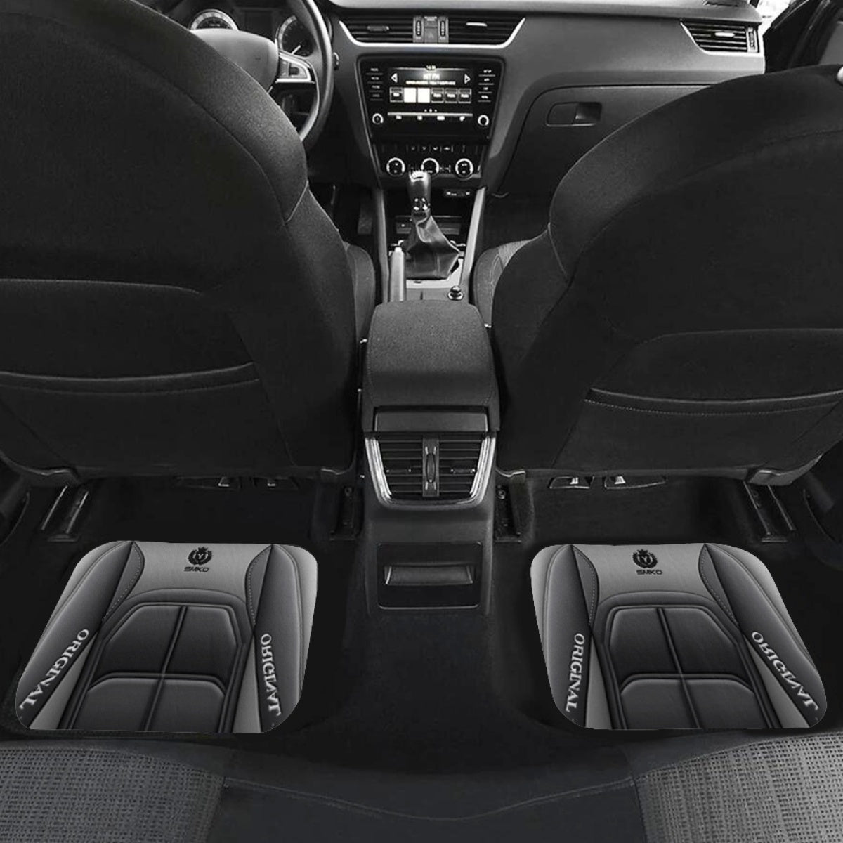 Universal Polyester Car Floor Mats Non-Slip Washable Durable All-Weather Protection Set of 4