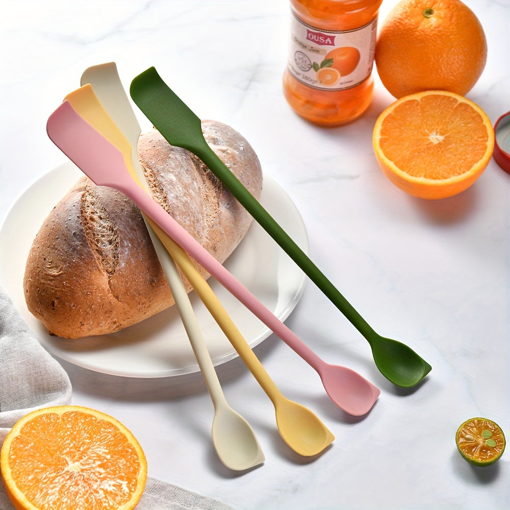 Stainless Steel Dual-Purpose Jam Scraper Spoon Kitchen Utensil