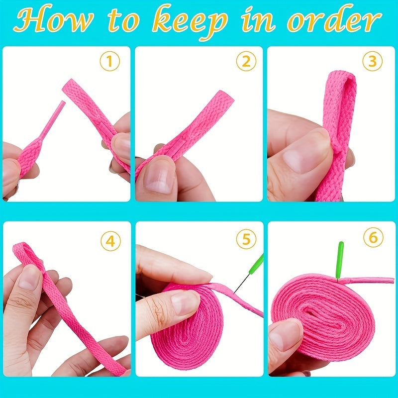 Unisex Canvas Flat Shoelaces Multi Color For Sneakers Sports Accessories