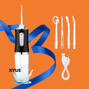 Portable Electric Water Flosser with Rechargeable Battery and Multiple Nozzles