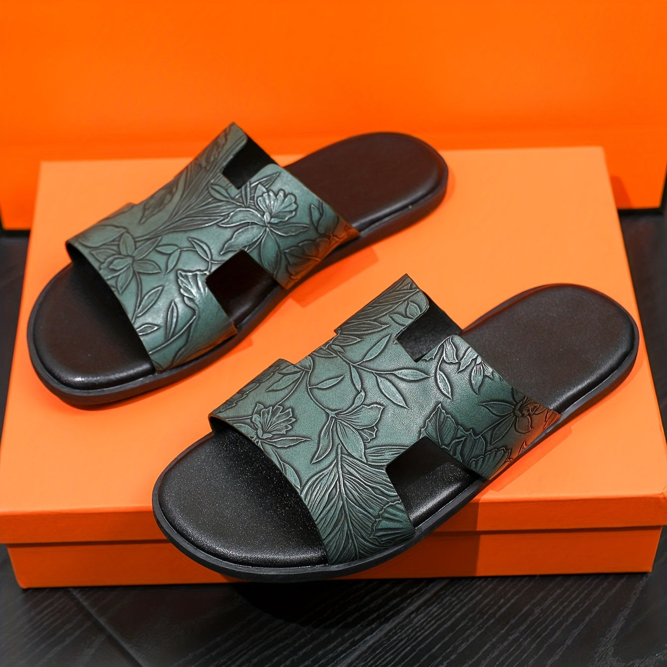 Men's Summer Outdoor Slippers Large Size 43-45 Anti-slip Wear-resistant Casual