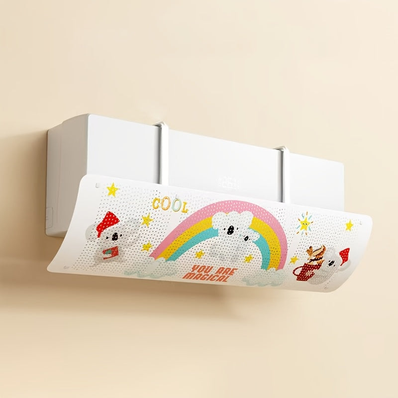 Air Conditioner Wind Deflector Easy Install No Electricity Kids Expecting Mothers