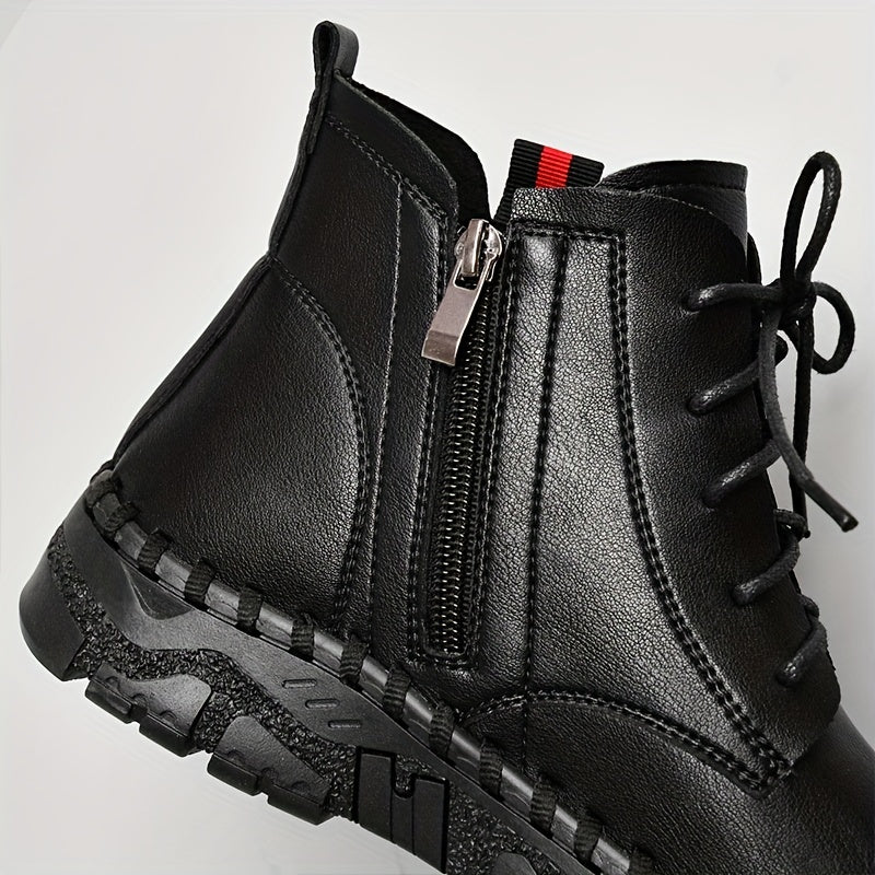 Women's Spring Autumn High Top Oxford Single Boots Comfortable Casual Shoes