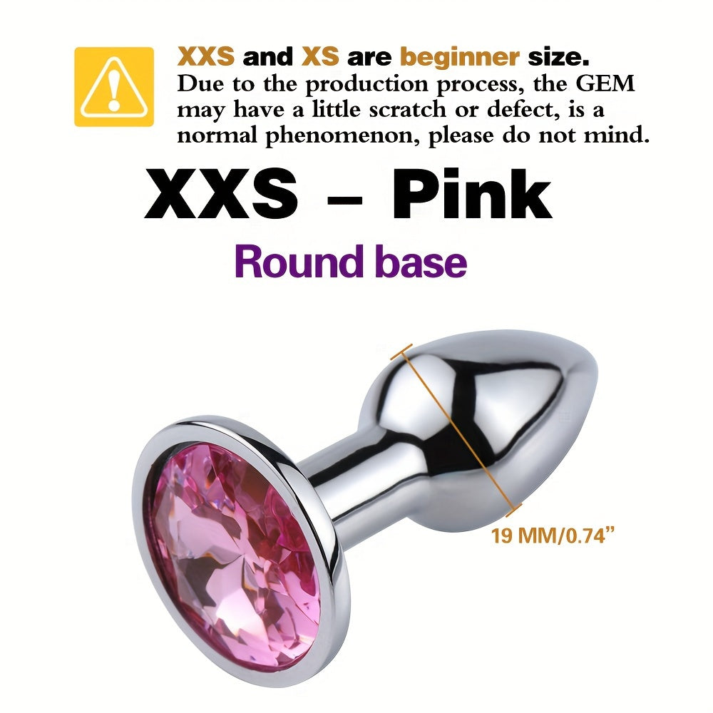 Adult Unisex Gold Gemstone Butt Plug Small Beginner Sex Toy