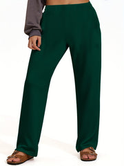 Pantalones de vestir rectos de talla grande para mujer, pantalones formales y casuales, otoño y verano