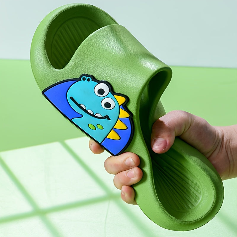 Girls Cartoon Open Toe Slippers Lightweight Breathable Indoor Shoes All-Season