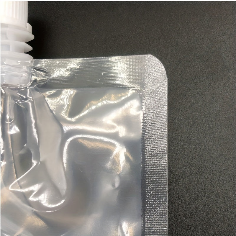 Set of 10 Disposable Beverage Pouches Stand-Up Liquid Yogurt Milk Containers