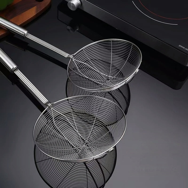 Долговечная нержавеющая стальная шумовка - надежная, сетчатая ложка для безопасного обращения с продуктами и подачи в кухне