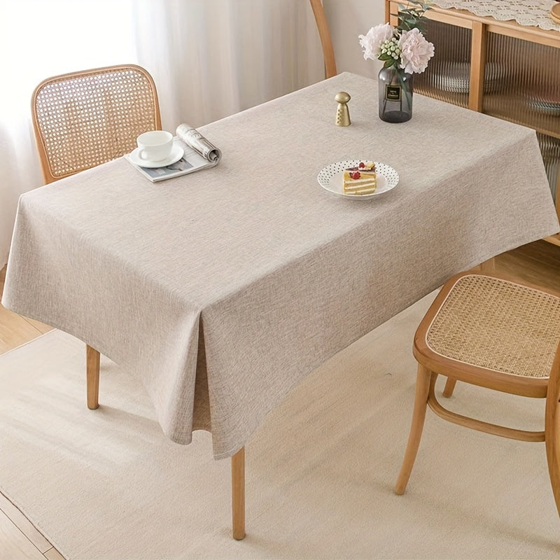 Polyester Solid Color Tablecloth for Dining and Coffee Tables Modern Design