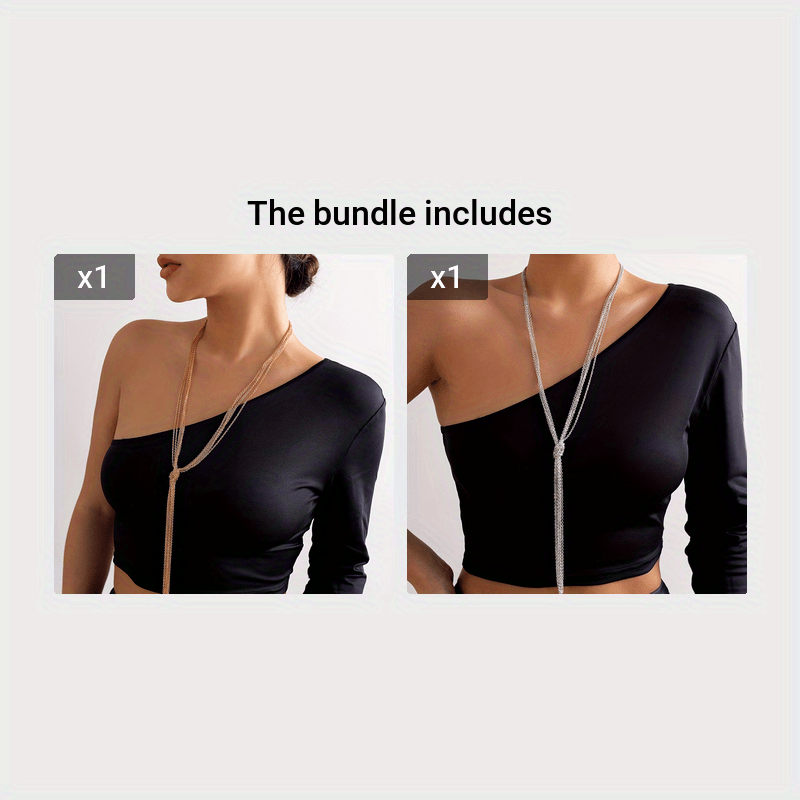 Women’s Copper Snake Bone Chain Necklace with Tassel for Parties and Gifting