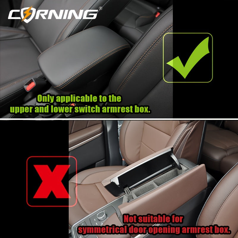 Автомобильный подлокотник с двумя держателями для чашек, многофункциональный органайзер для хранения, черный