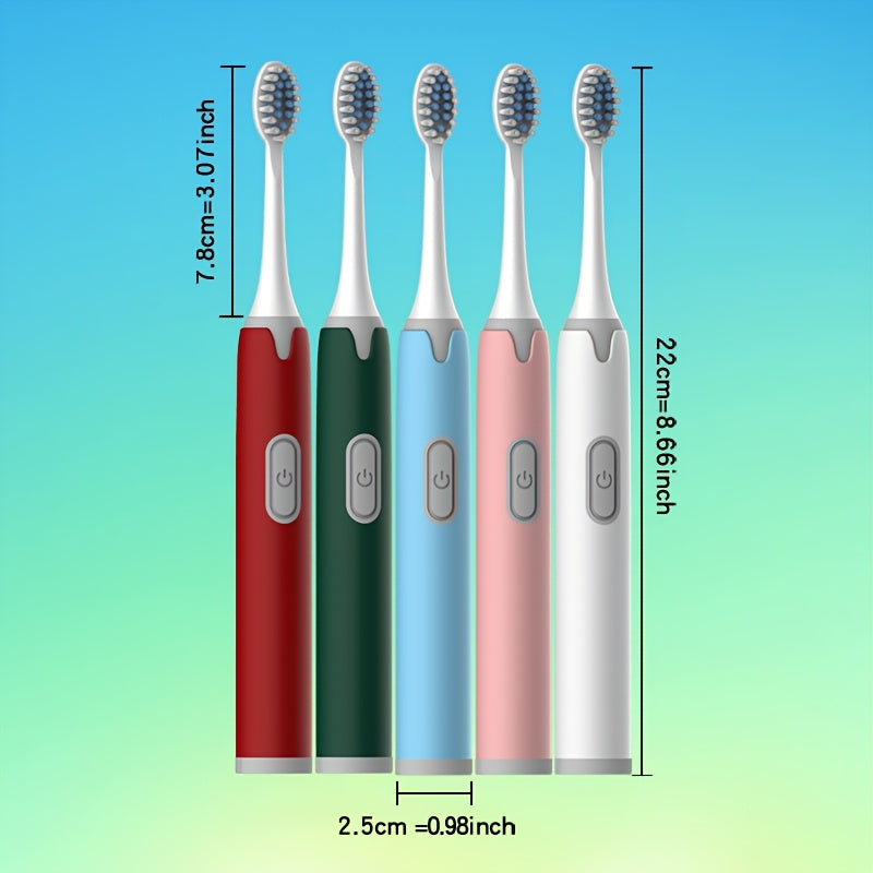 Juftliklar Elektrik Tish cho'tkasi to'plami Yumshoq Ultramikro bosh IPX7 Batareya bilan ishlaydi