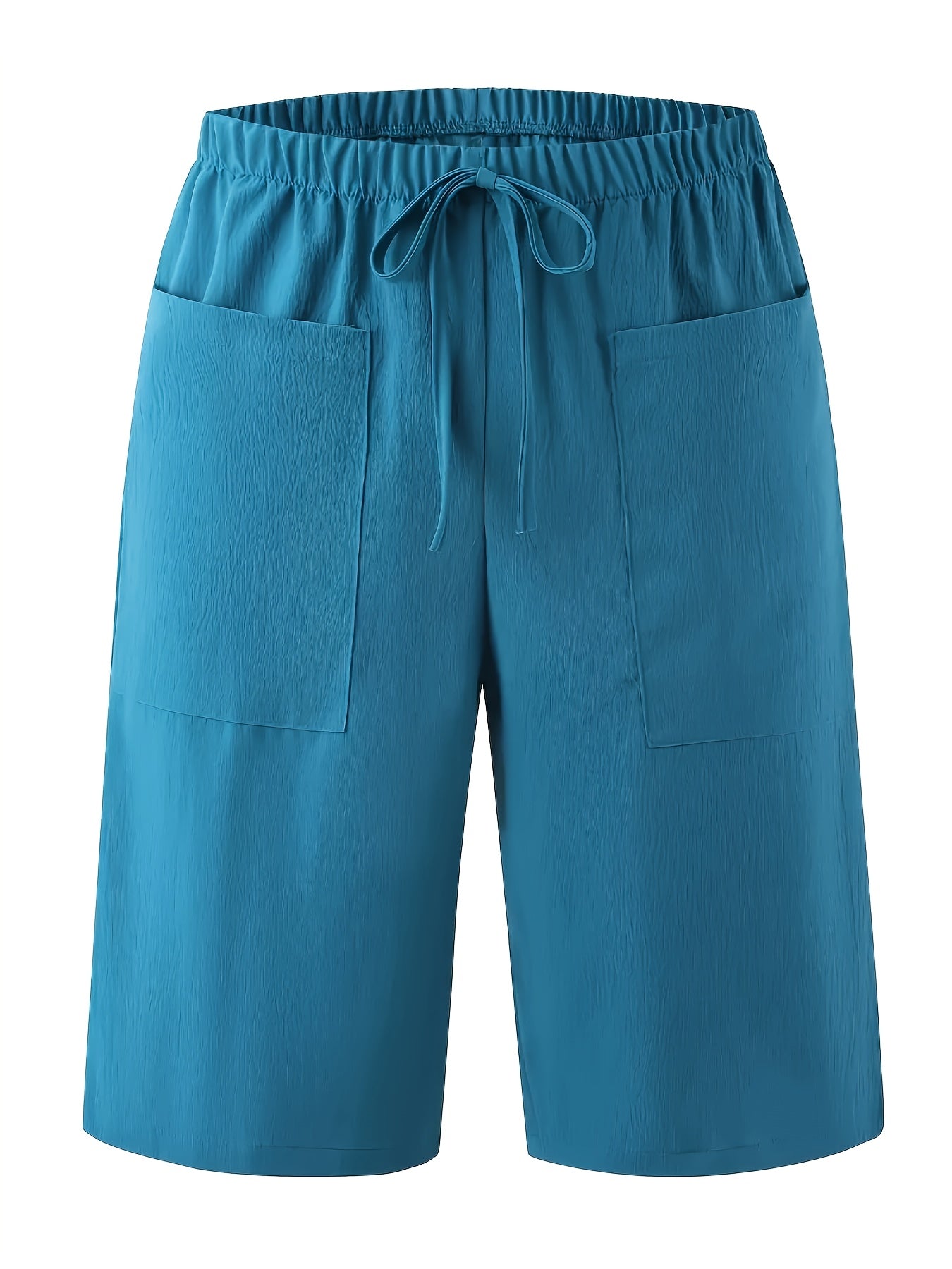 Шорты женские хлопковые повседневные с карманами больших размеров