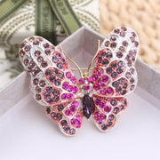 Женский брошь-брошь с rhinestone в виде бабочки, неправильной формы, элегантное украшение для вечеринок, подарок