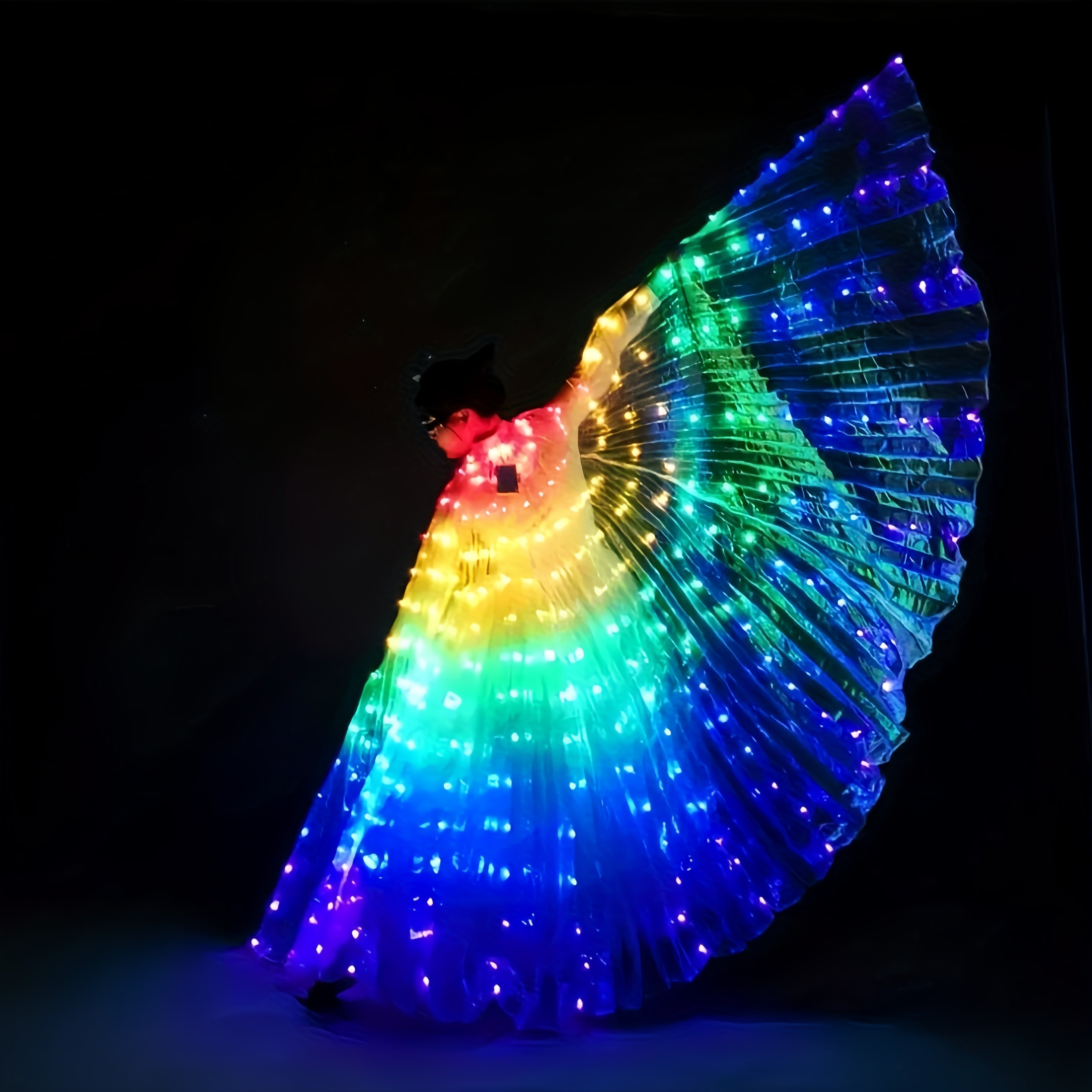 Светящиеся крылья бабочки LED из полиэстера для выступлений на belly dance