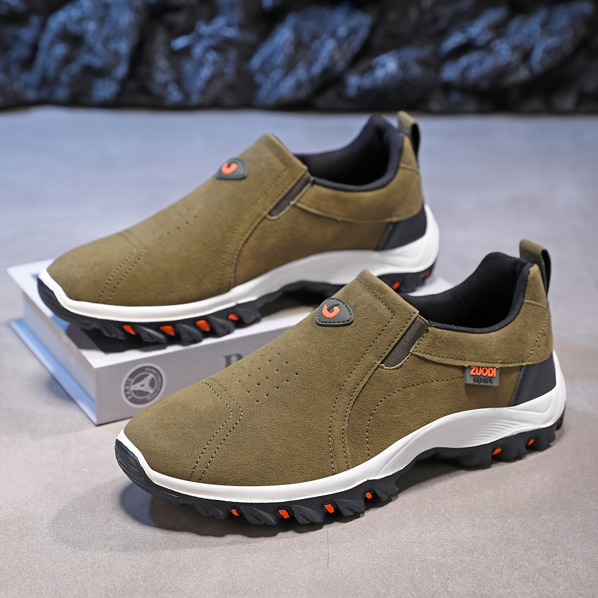 Men's Casual Loafers Lightweight Breathable Comfortable All-Season Slip-On Shoes